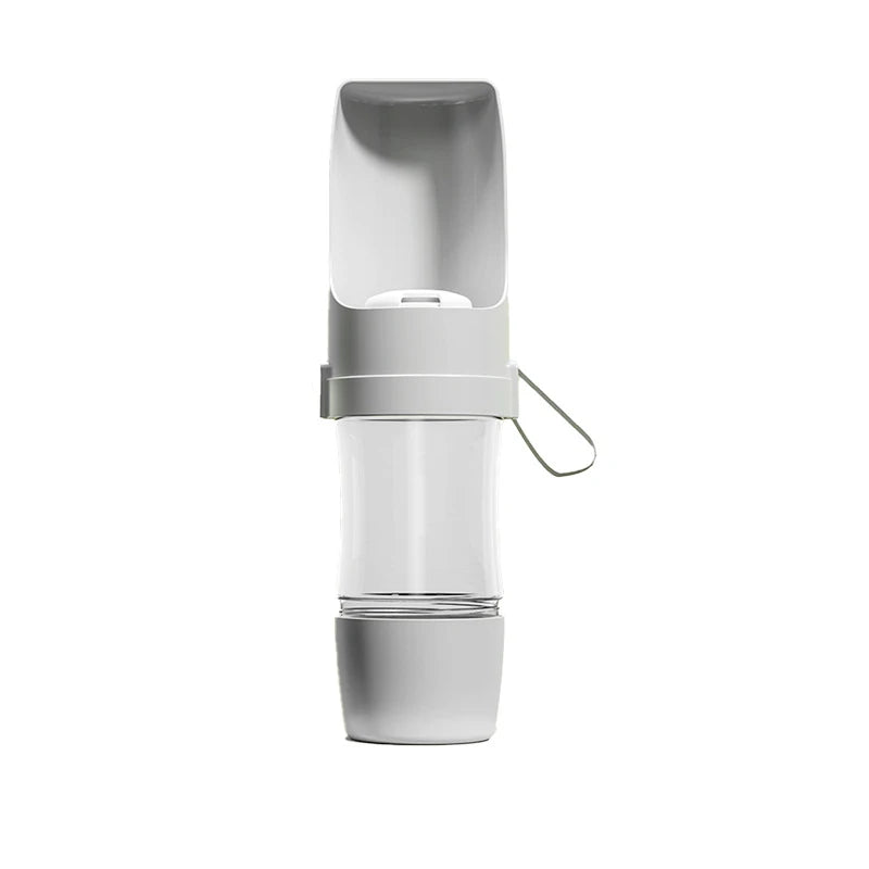 2-in-1 Pet Travel Water Bottle with Food Container